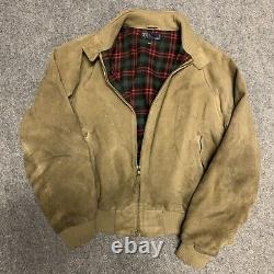 Vintage Polo Ralph Lauren 100% Genuine Suede Western Jacket Size XL read