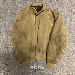 Vintage Polo Ralph Lauren 100% Genuine Suede Western Jacket Size XL read