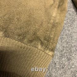 Vintage Polo Ralph Lauren 100% Genuine Suede Western Jacket Size XL read