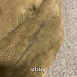 Vintage Polo Ralph Lauren 100% Genuine Suede Western Jacket Size XL read