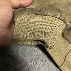 Vintage Polo Ralph Lauren 100% Genuine Suede Western Jacket Size XL read