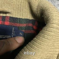Vintage Polo Ralph Lauren 100% Genuine Suede Western Jacket Size XL read
