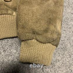 Vintage Polo Ralph Lauren 100% Genuine Suede Western Jacket Size XL read