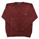 Vintage Polo Ralph Lauren 100% Pure Cashmere Sweater Red Golf Shield Mens Medium