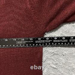 Vintage Polo Ralph Lauren 100% Pure Cashmere Sweater Red Golf Shield Mens Medium
