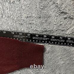 Vintage Polo Ralph Lauren 100% Pure Cashmere Sweater Red Golf Shield Mens Medium