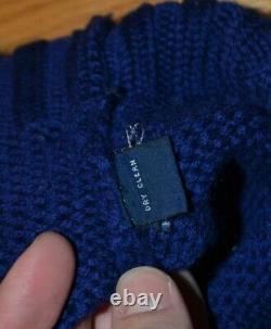 Vintage Polo Ralph Lauren 1992 Suicide Ski Blue NO PATCH Wool Knit Sweater XL