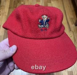 Vintage Polo Ralph Lauren 1993 Sit down Bear Wool Cap Fitted