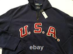 Vintage Polo Ralph Lauren 2012 USA Olympics Team Mens Jacket Size L 1/4 zip NWT