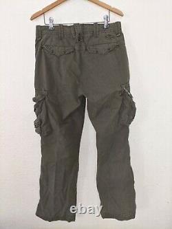 Vintage Polo Ralph Lauren 34x30 Military Paratrooper Pilot Olive Cargo Pant rrl