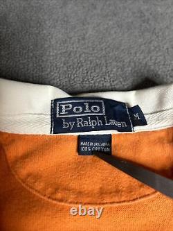 Vintage Polo Ralph Lauren 5 Horseman Equestrian Rugby Polo Shirt Sz M RARE