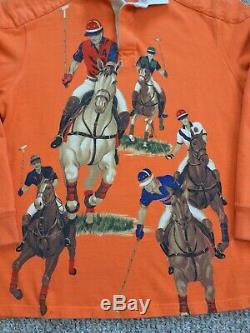 Vintage Polo Ralph Lauren 5 Horsemen Rugby Bear Ski Wing USA Sport