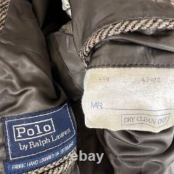 Vintage Polo Ralph Lauren? Actual Sz 40R? Sport Coat 3 Button Jacket Tweed