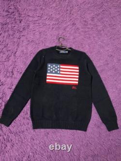 Vintage Polo Ralph Lauren American Flag Logo Sweater