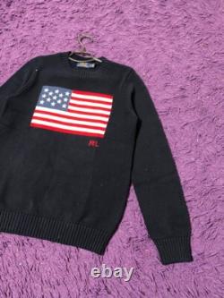 Vintage Polo Ralph Lauren American Flag Logo Sweater