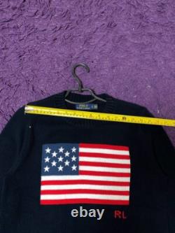 Vintage Polo Ralph Lauren American Flag Logo Sweater