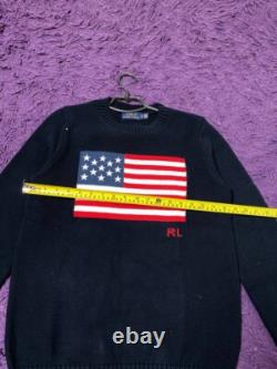 Vintage Polo Ralph Lauren American Flag Logo Sweater