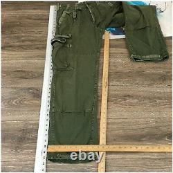 Vintage Polo Ralph Lauren Army Green Military Field Cargo Pants Mens Size 32x32