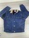 Vintage Polo Ralph Lauren Authentic Dungarees Denim Jacket Wool Lined Size Small