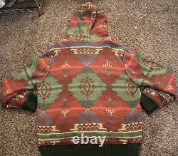 Vintage Polo Ralph Lauren Aztec Hoodie Sweat Shirt