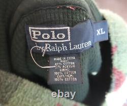 Vintage Polo Ralph Lauren Aztec Hoodie Sweat Shirt