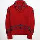Vintage Polo Ralph Lauren Aztec Wool Knit Sweater Size Medium Red