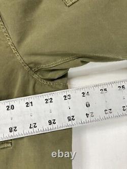 Vintage Polo Ralph Lauren B-15A Fur Collar Bomber Jacket Men Medium Green