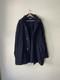 Vintage Polo Ralph Lauren Black Wool Hooded Button Up Coat Jacket
