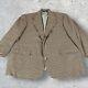 Vintage Polo Ralph Lauren Blazer Men's 46l 3/2 Roll Wool Houndstooth Usa R4