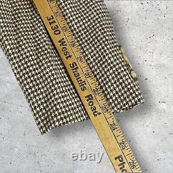 Vintage Polo Ralph Lauren Blazer Men's 46L 3/2 Roll Wool Houndstooth USA R4