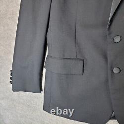 Vintage Polo Ralph Lauren Blazer Mens 40 Black Tuxedo Made in USA Wool