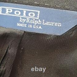 Vintage Polo Ralph Lauren Blazer Mens 40 Black Tuxedo Made in USA Wool