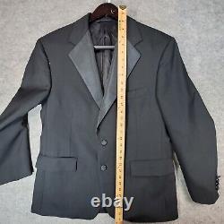 Vintage Polo Ralph Lauren Blazer Mens 40 Black Tuxedo Made in USA Wool