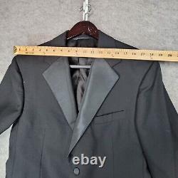 Vintage Polo Ralph Lauren Blazer Mens 40 Black Tuxedo Made in USA Wool