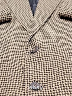 Vintage Polo Ralph Lauren Blazer Mens 44R (46 Chest) Wool Tweed Houndstooth