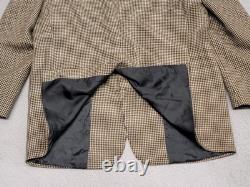 Vintage Polo Ralph Lauren Blazer Mens 44R (46 Chest) Wool Tweed Houndstooth