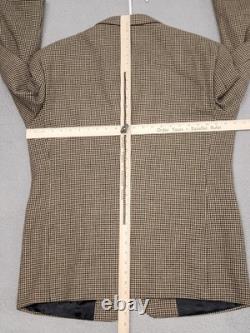 Vintage Polo Ralph Lauren Blazer Mens 44R (46 Chest) Wool Tweed Houndstooth