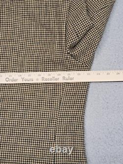 Vintage Polo Ralph Lauren Blazer Mens 44R (46 Chest) Wool Tweed Houndstooth