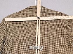 Vintage Polo Ralph Lauren Blazer Mens 44R (46 Chest) Wool Tweed Houndstooth