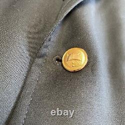 Vintage Polo Ralph Lauren Blazer Mens 50L Green Gold Button Equestrian Italy
