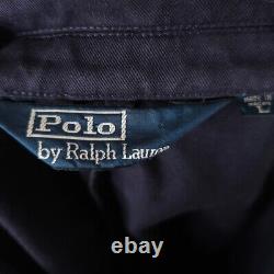 Vintage Polo Ralph Lauren Blazer Mens Size Large 90s Bird Crest Canvas Cotton