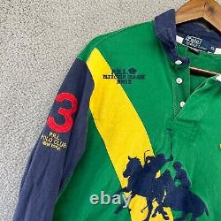 Vintage Polo Ralph Lauren Bleecker Challenge Shirt Adult XL Green 90s Pony Men's