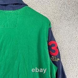 Vintage Polo Ralph Lauren Bleecker Challenge Shirt Adult XL Green 90s Pony Men's