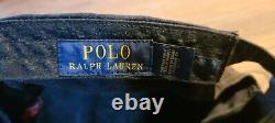 Vintage Polo Ralph Lauren Blue 100%cotton Hat Baseball Cap One Size Rare