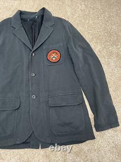 Vintage Polo Ralph Lauren Blue Blazer Madison Bleecker Crest Mens Sz L Rare