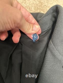Vintage Polo Ralph Lauren Blue Blazer Madison Bleecker Crest Mens Sz L Rare