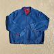Vintage Polo Ralph Lauren Blue Denim Harrington Jacket Insulated Sz Xxl
