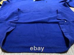 Vintage Polo Ralph Lauren Blue Rugby Shirt Made in USA Men's Large