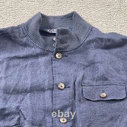 Vintage Polo Ralph Lauren Bomber Jacket Men XL Linen Utility Pocket Military