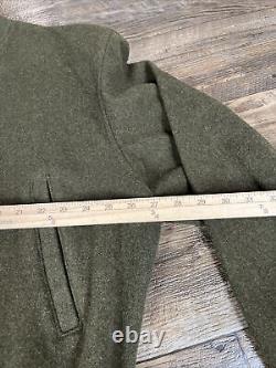 Vintage Polo Ralph Lauren Bomber Jacket Mens Large Wool Zip Military Green USA
